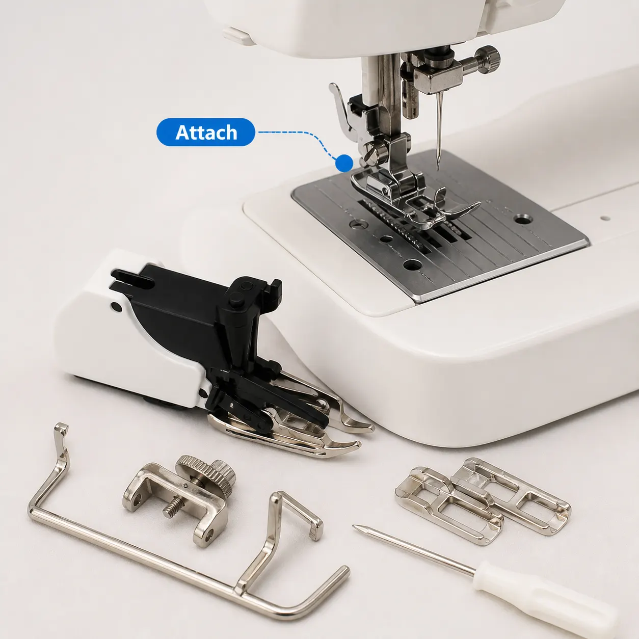 Walking Foot Presser Foot and included accessories