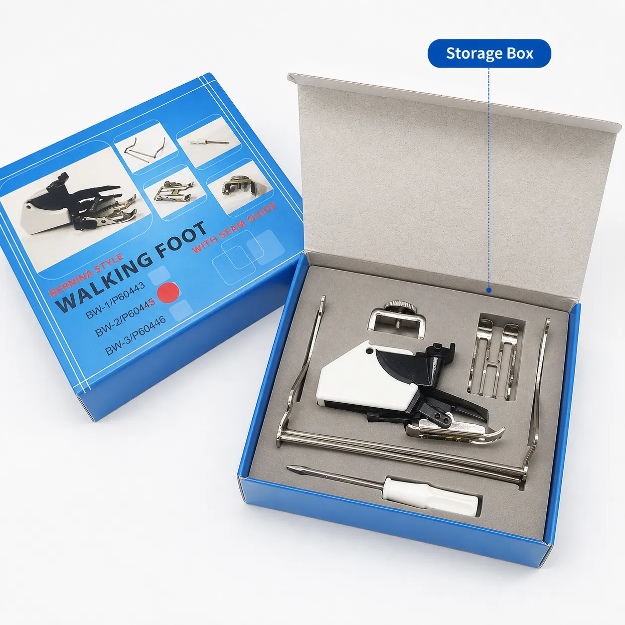 Walking Foot Presser Foot in use